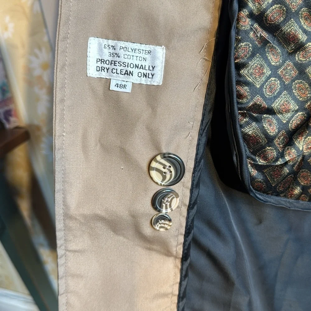 NWOT Tan Men’s Trench Coat